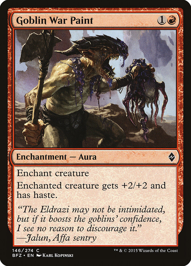 Goblin War Paint [Battle for Zendikar] Foil