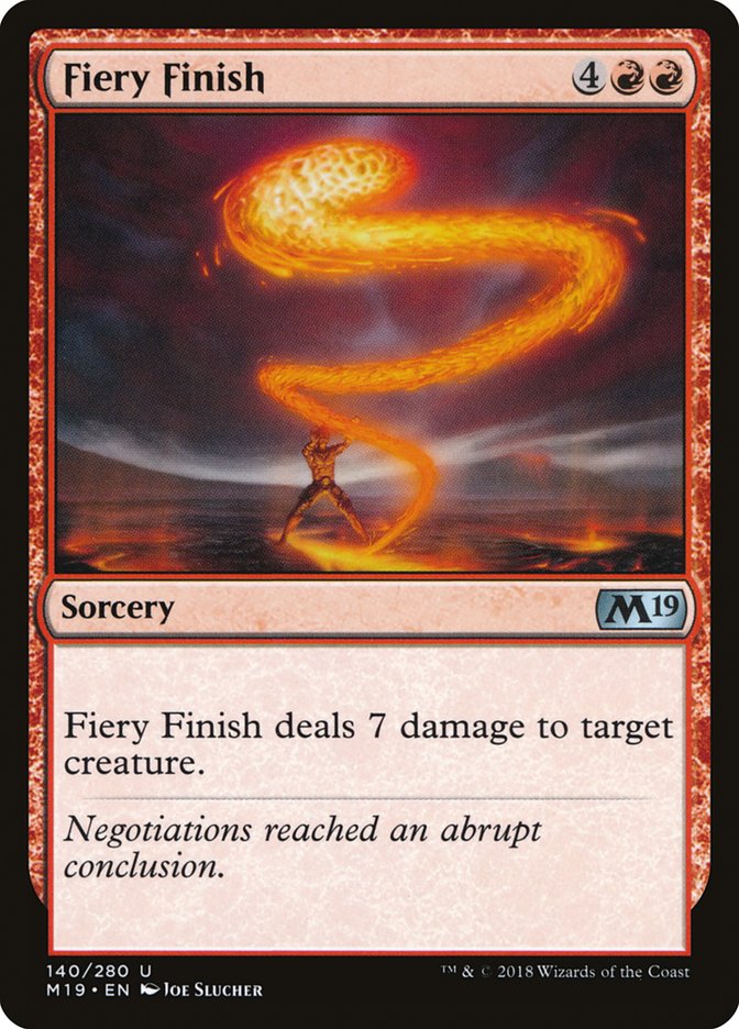 Fiery Finish [Core Set 2019] Foil