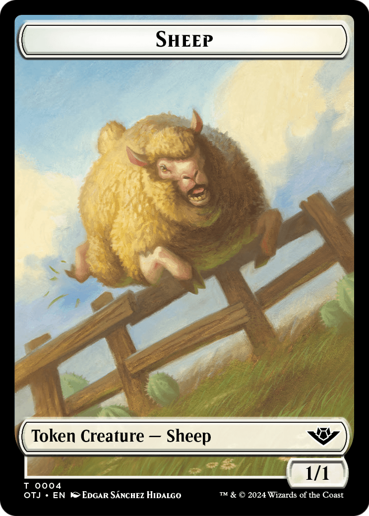 Sheep  [Outlaws of Thunder Junction Tokens]