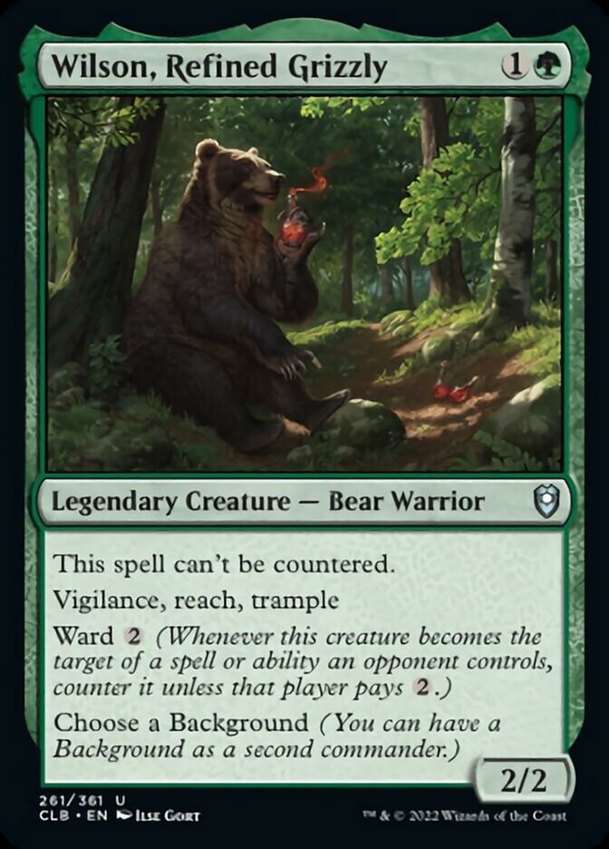 Wilson, Refined Grizzly [Commander Legends: Battle for Baldur's Gate] Foil