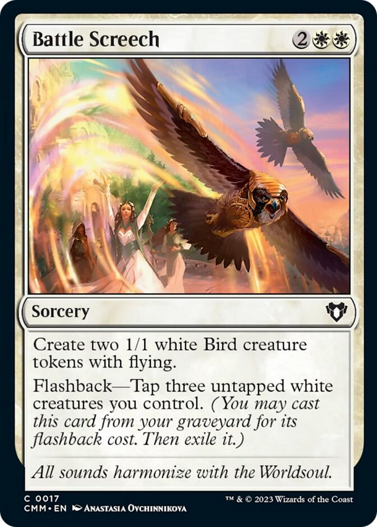 Battle Screech [Commander Masters] Foil