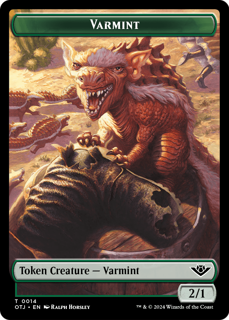 Varmint  [Outlaws of Thunder Junction Tokens] Foil