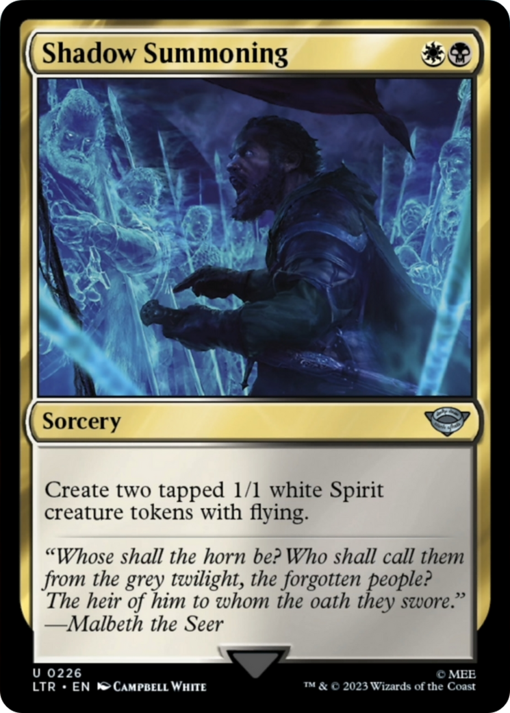 Shadow Summoning [The Lord of the Rings: Tales of Middle-Earth] Foil