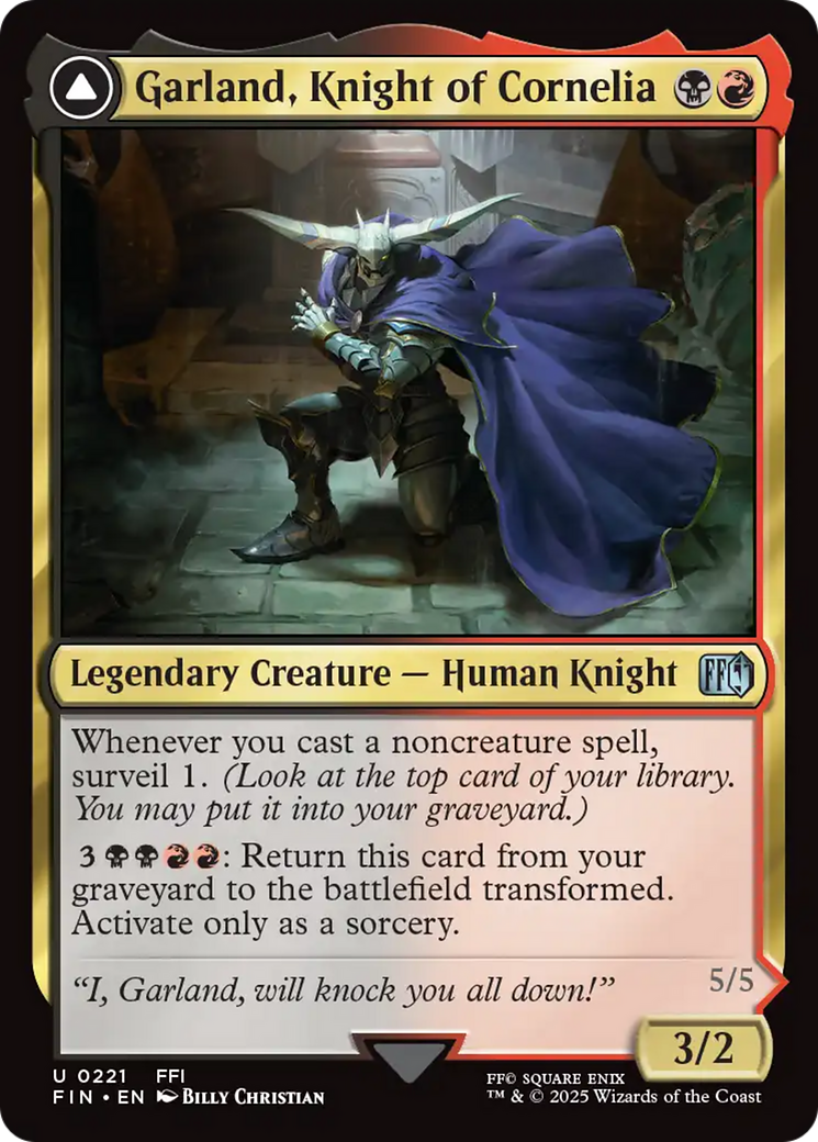 Garland, Knight of Cornelia // Chaos, the Endless [FINAL FANTASY] Foil