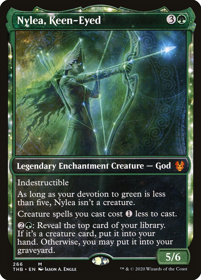 Nylea, Keen-Eyed (Showcase) [Theros Beyond Death] Foil