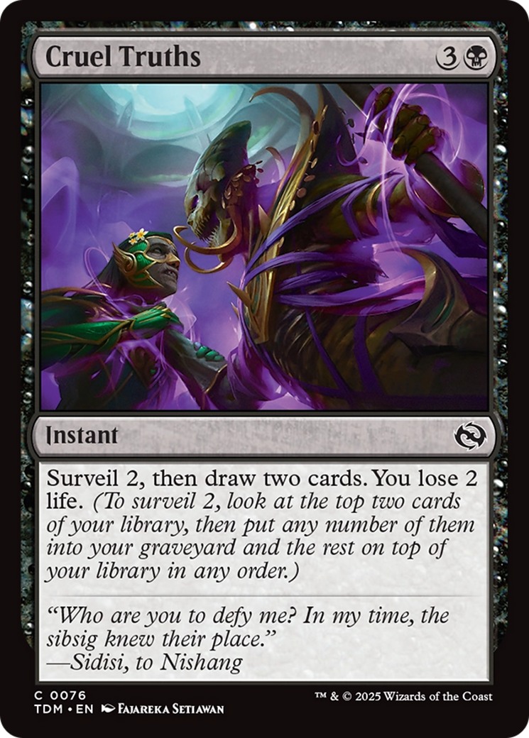 Cruel Truths [Tarkir: Dragonstorm] Foil