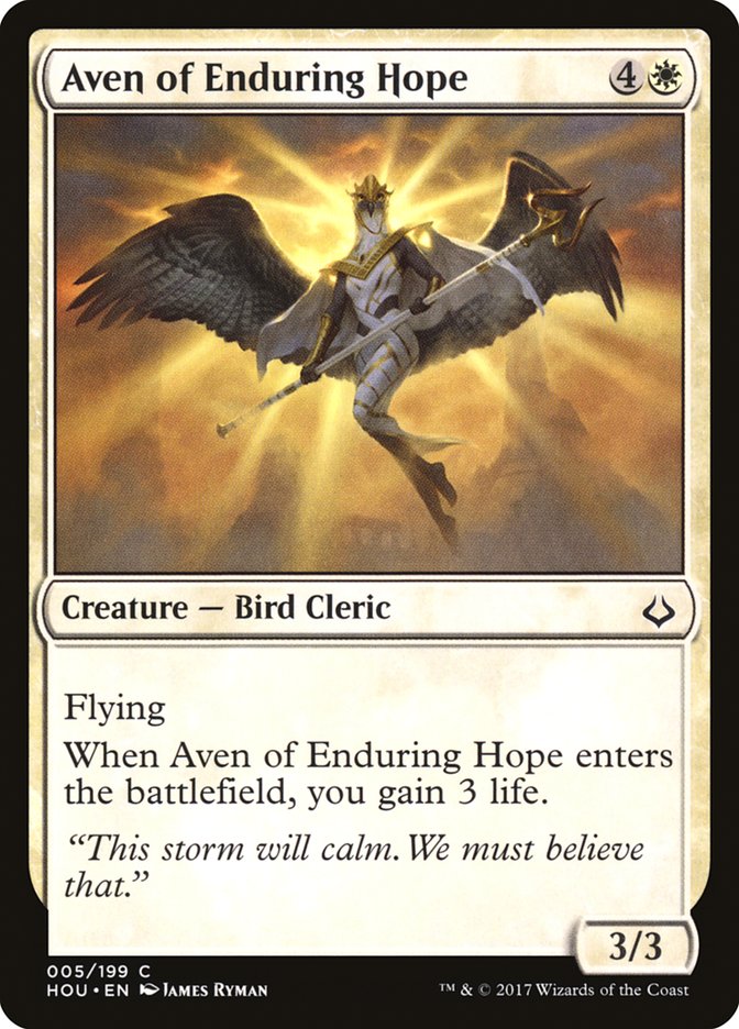 Aven of Enduring Hope [Hour of Devastation] Foil