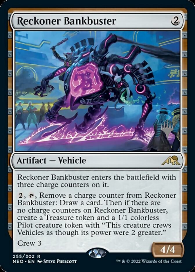 Reckoner Bankbuster (Promo Pack) [Kamigawa: Neon Dynasty Promos] Foil