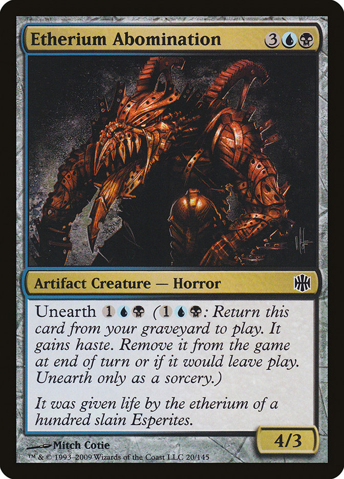 Etherium Abomination [Alara Reborn] Foil