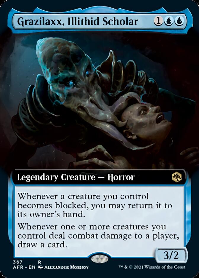 Grazilaxx, Illithid Scholar (Extended Art) [Dungeons & Dragons: Adventures in the Forgotten Realms] Foil
