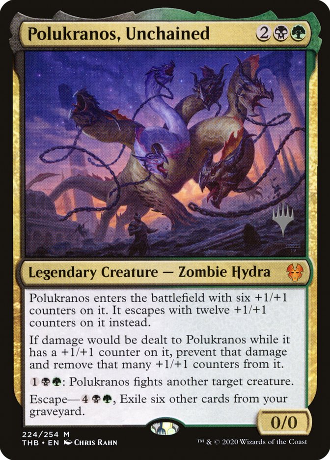 Polukranos, Unchained (Promo Pack) [Theros Beyond Death Promos] Foil