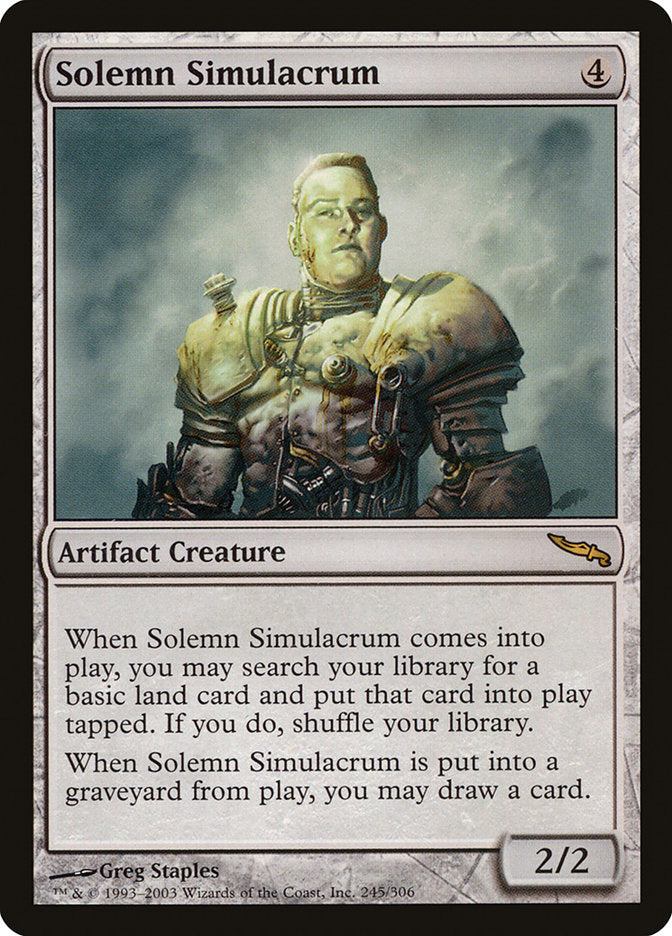Solemn Simulacrum [Mirrodin] Foil