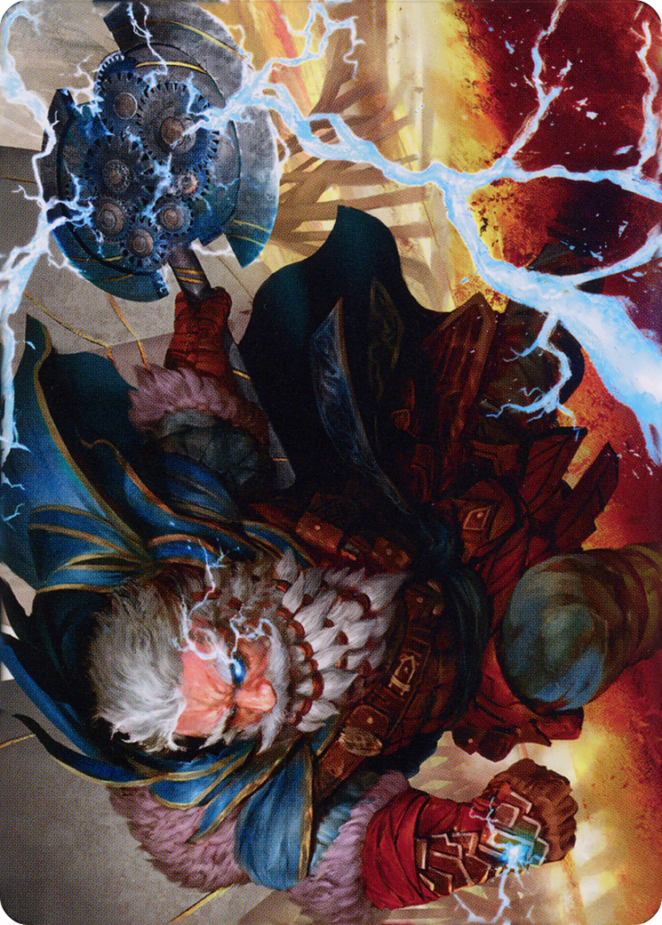 Electrostatic Infantry // Electrostatic Infantry  [Dominaria United Art Series] (Borderless) Foil