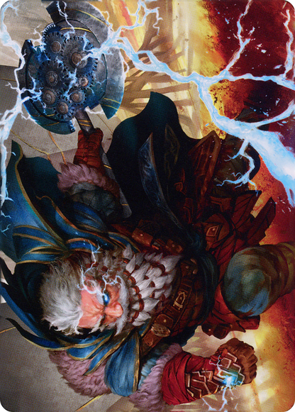 Electrostatic Infantry // Electrostatic Infantry  [Dominaria United Art Series] (Borderless) Foil