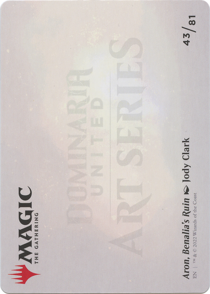 Aron, Benalia's Ruin // Aron, Benalia's Ruin  [Dominaria United Art Series] (Borderless) Foil