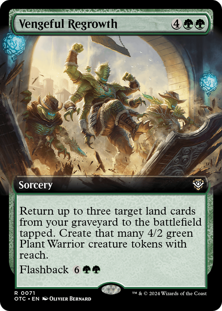 Vengeful Regrowth (Extended Art) [Outlaws of Thunder Junction Commander] Foil