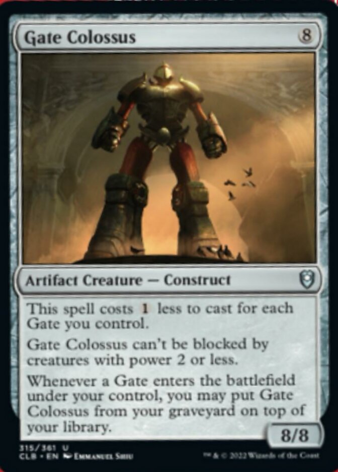 Gate Colossus [Commander Legends: Battle for Baldur's Gate] Foil