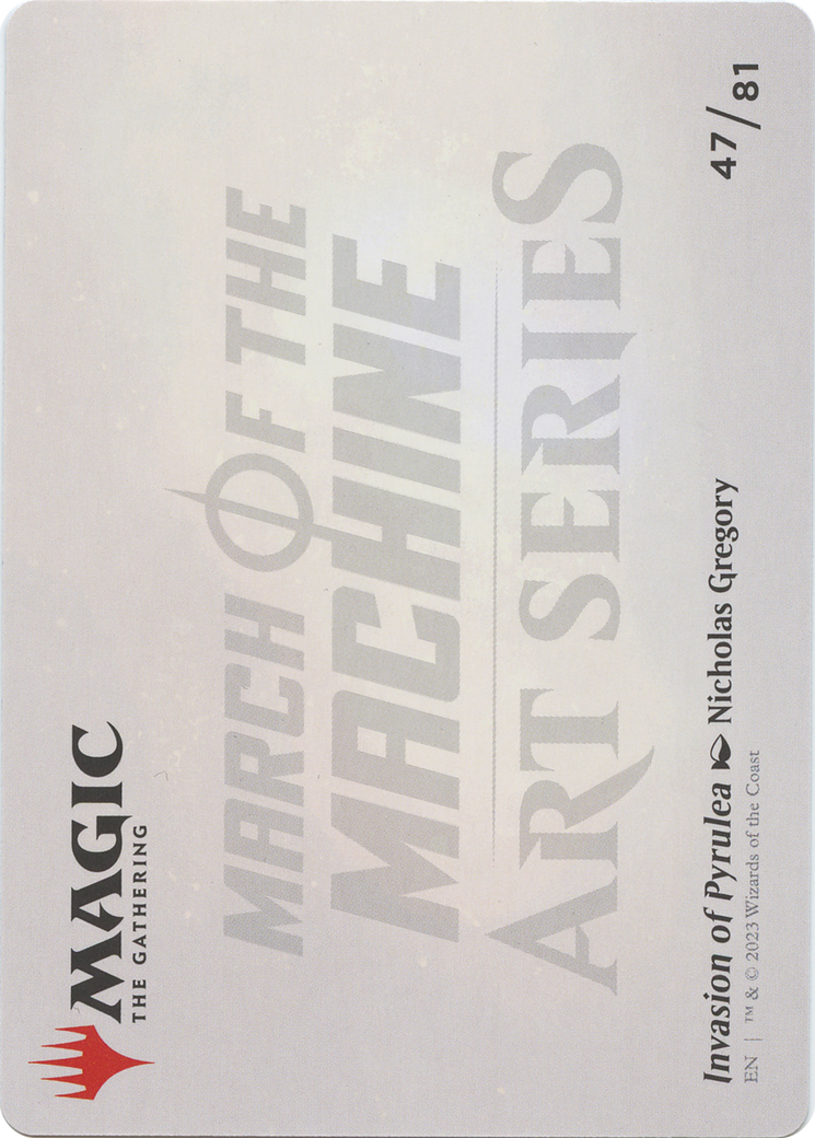 Invasion of Pyrulea // Invasion of Pyrulea  [March of the Machine Art Series] (Borderless) Foil