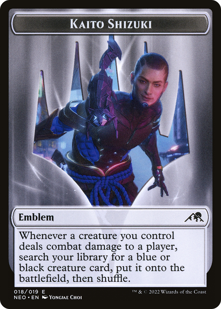 Kaito Shizuki Emblem  [Kamigawa: Neon Dynasty Tokens] Foil