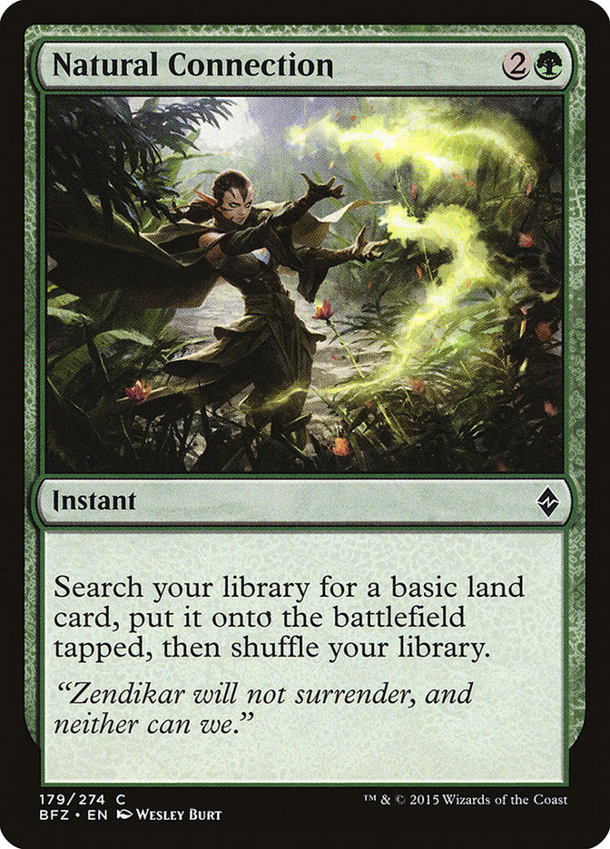 Natural Connection [Battle for Zendikar] Foil