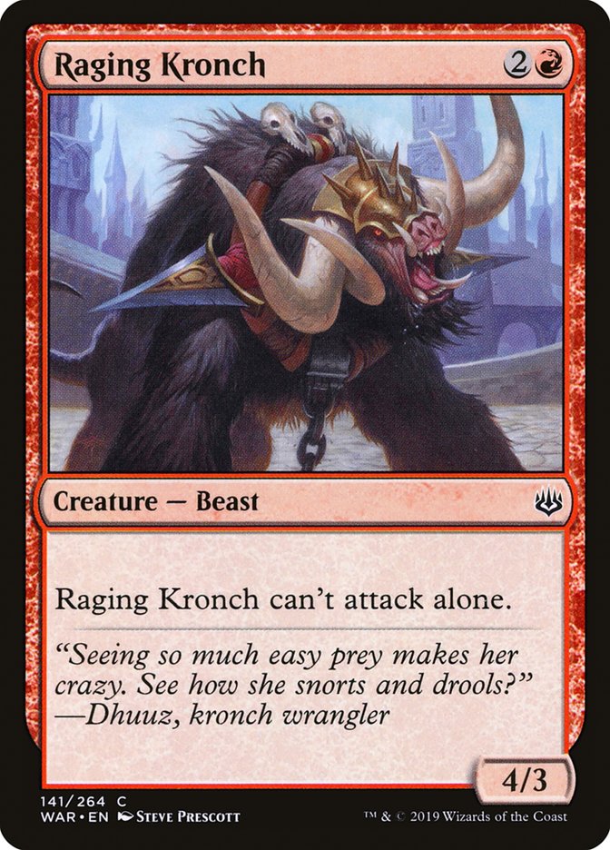 Raging Kronch [War of the Spark] Foil
