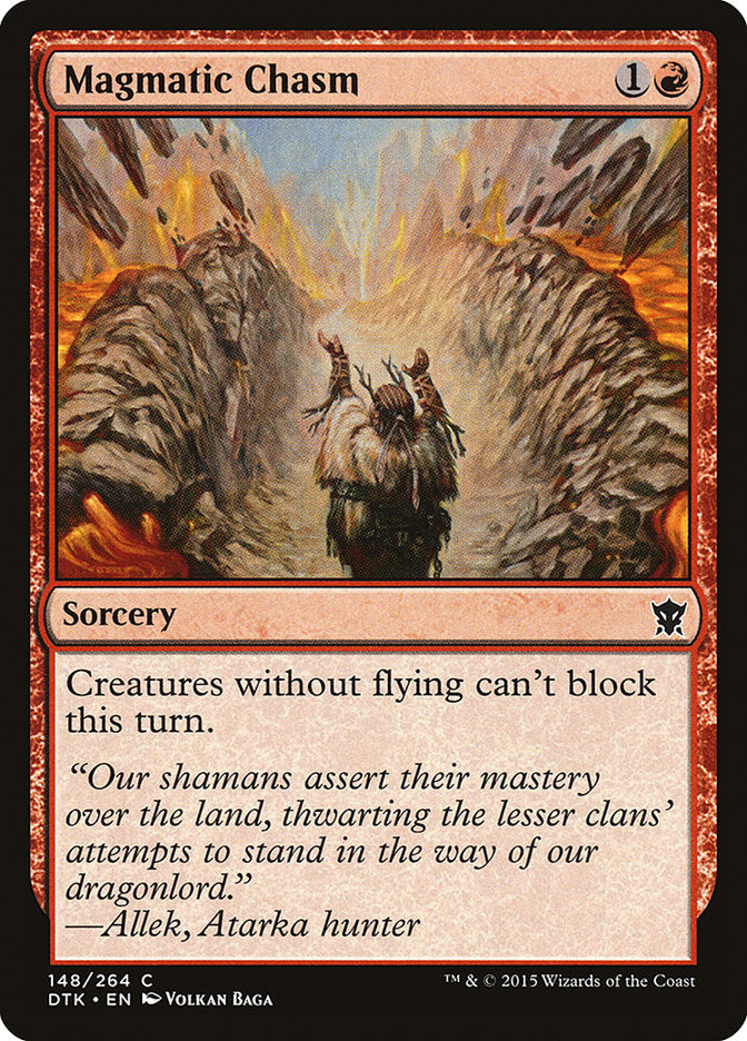 Magmatic Chasm [Dragons of Tarkir] Foil