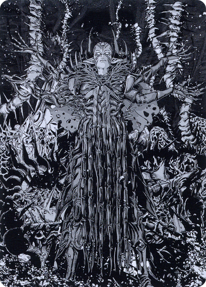 Nissa, Ascended Animist // Nissa, Ascended Animist  [Phyrexia: All Will Be One Art Series] (Borderless) Foil