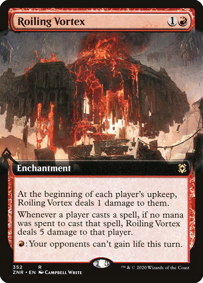 Roiling Vortex (Extended Art) [Zendikar Rising] Foil