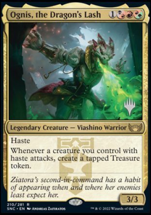 Ognis, the Dragon's Lash (Promo Pack) [Streets of New Capenna Promos] Foil