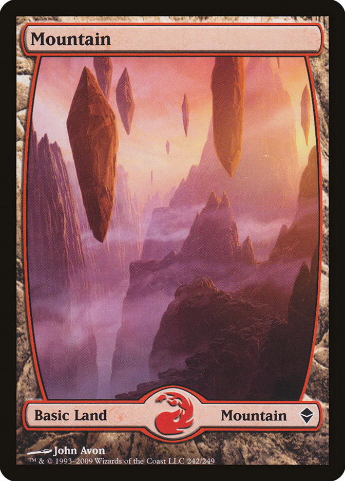 Mountain (242) [Zendikar] Foil