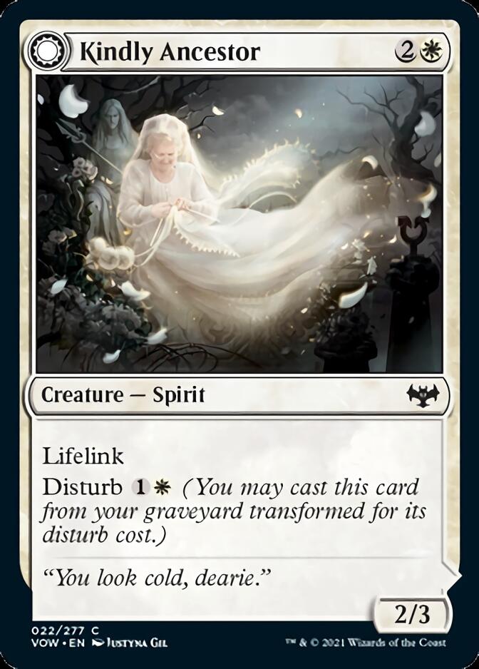 Kindly Ancestor // Ancestor's Embrace [Innistrad: Crimson Vow] Foil
