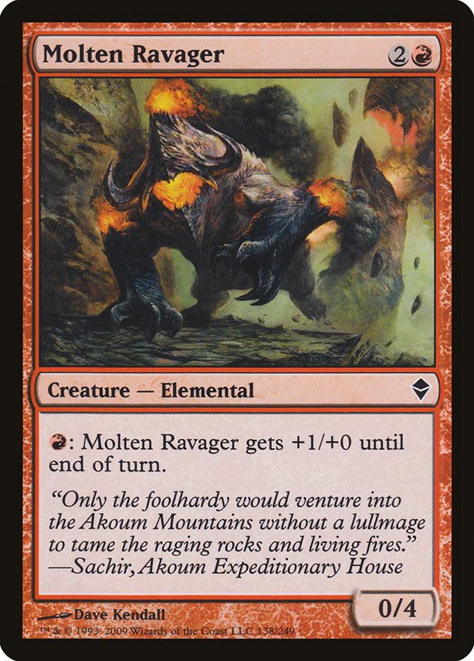 Molten Ravager [Zendikar] Foil