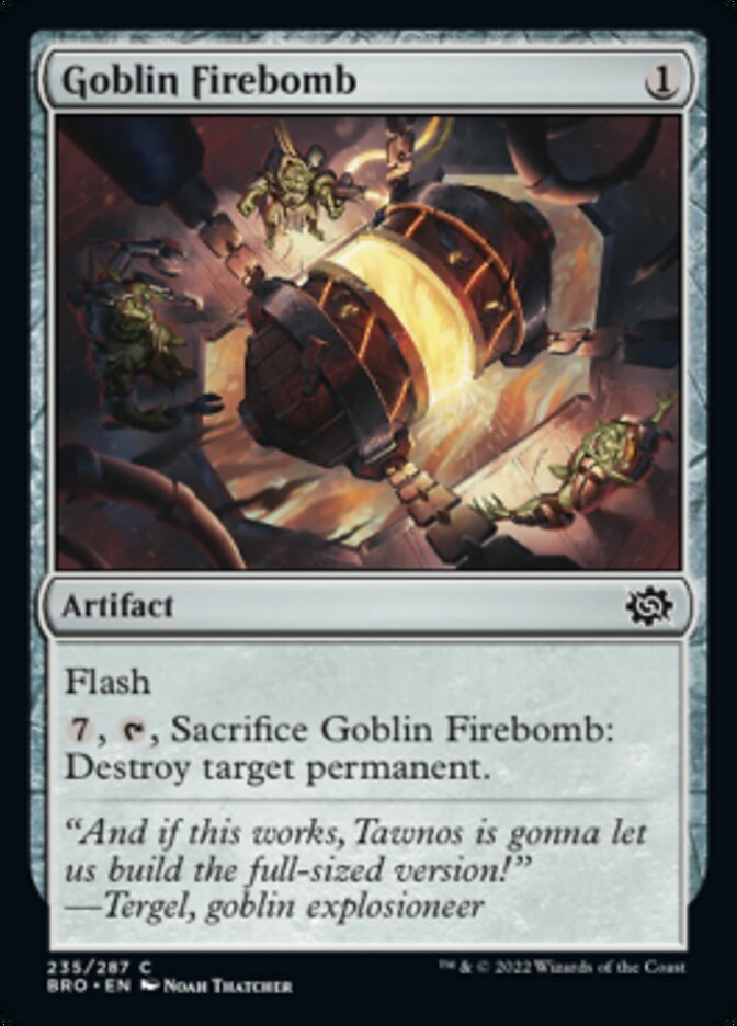Goblin Firebomb [The Brothers' War] Foil