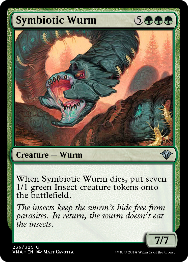 Symbiotic Wurm  [Vintage Masters] Foil