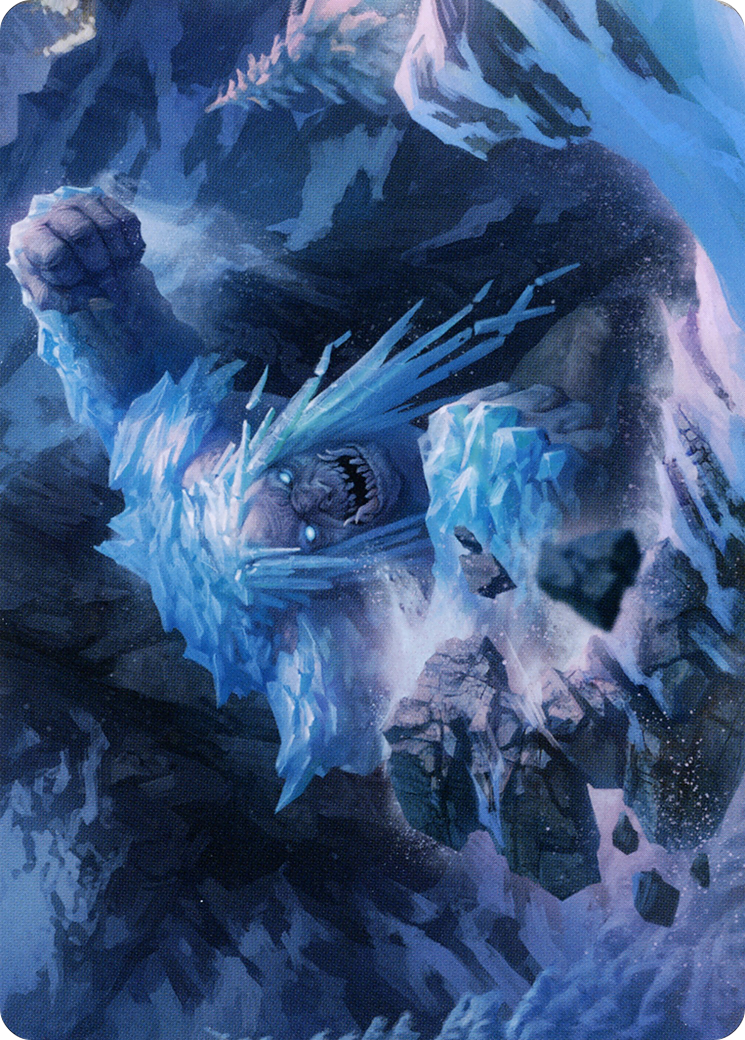 Icehide Troll // Icehide Troll  [Art Series: Kaldheim] (Borderless)