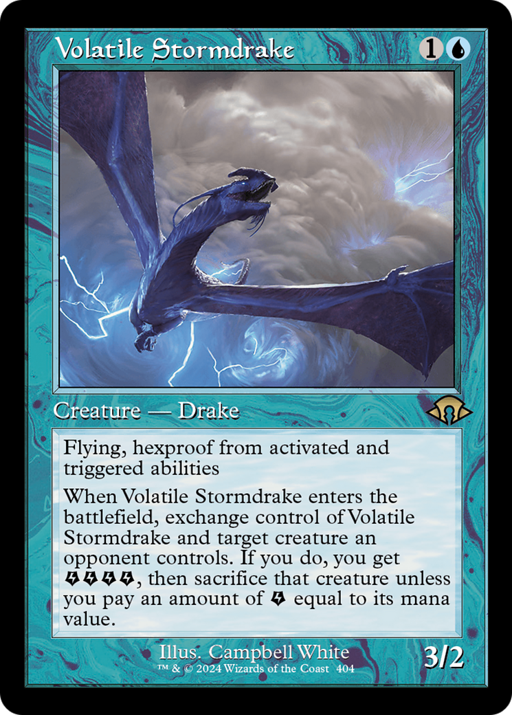 Volatile Stormdrake (Retro) [Modern Horizons 3] Foil