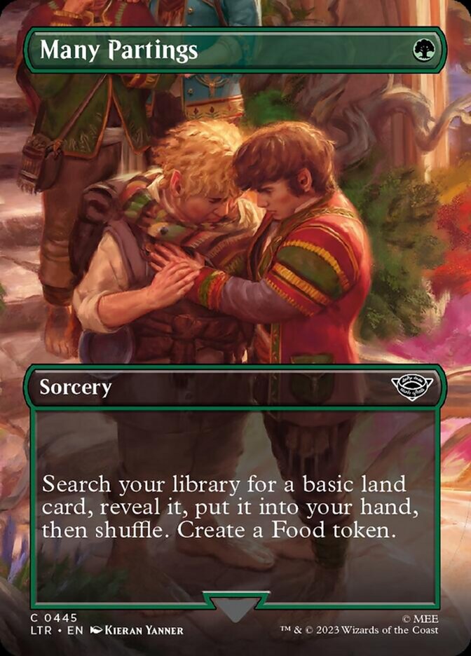 Many Partings (Borderless Alternate Art) [The Lord of the Rings: Tales of Middle-Earth] Foil