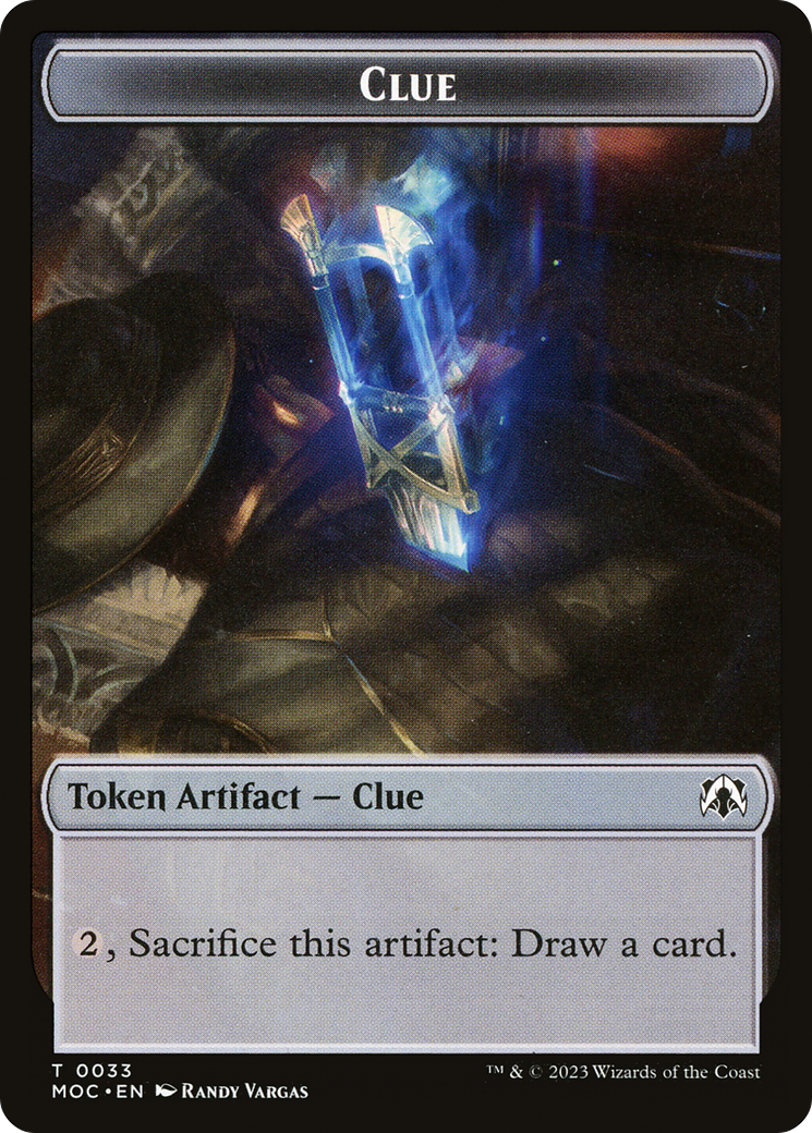 Clue  [March of the Machine Commander Tokens]