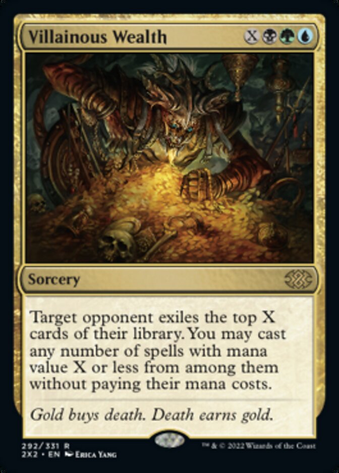Villainous Wealth [Double Masters 2022] Foil