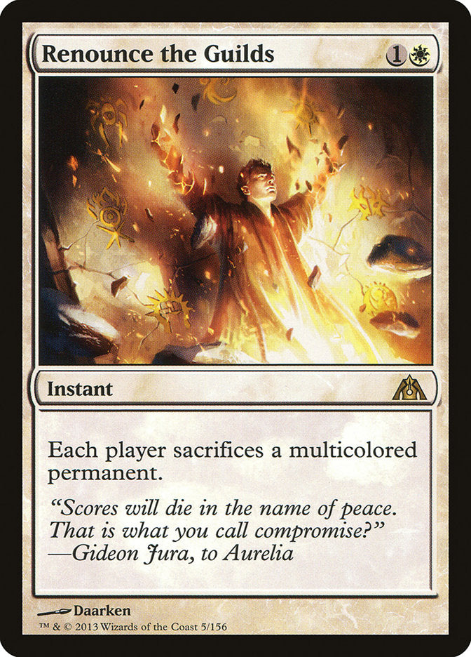 Renounce the Guilds [Dragon's Maze] Foil