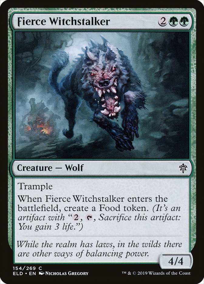 Fierce Witchstalker [Throne of Eldraine] Foil