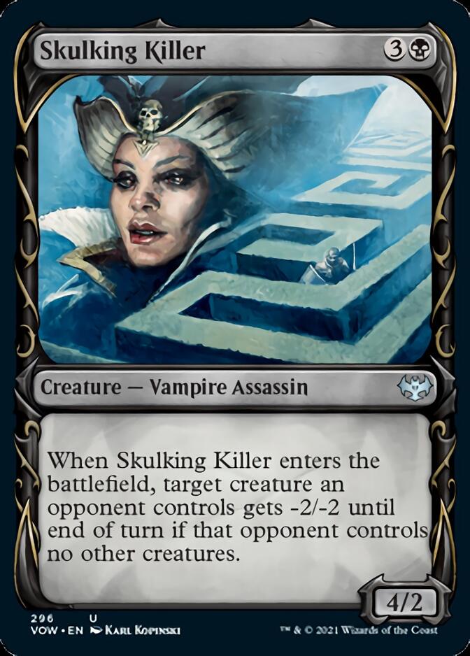 Skulking Killer (Showcase Fang Frame) [Innistrad: Crimson Vow] Foil