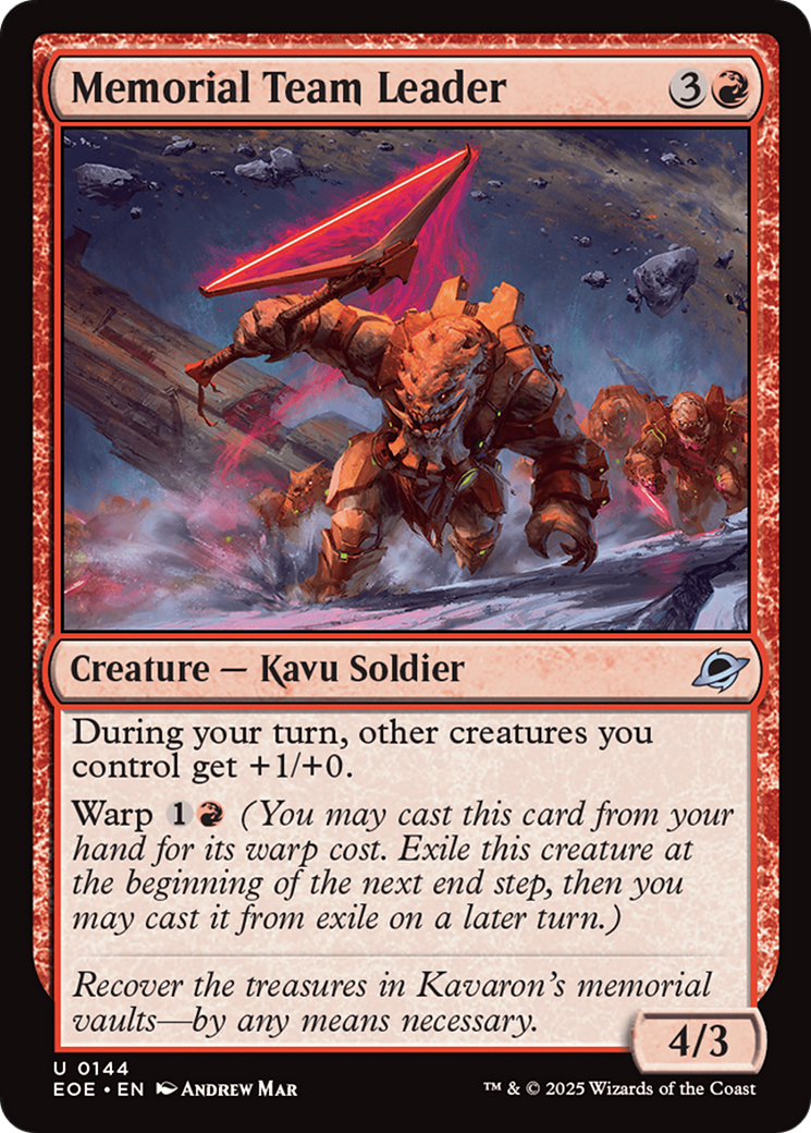 Memorial Team Leader [Edge of Eternities] Foil