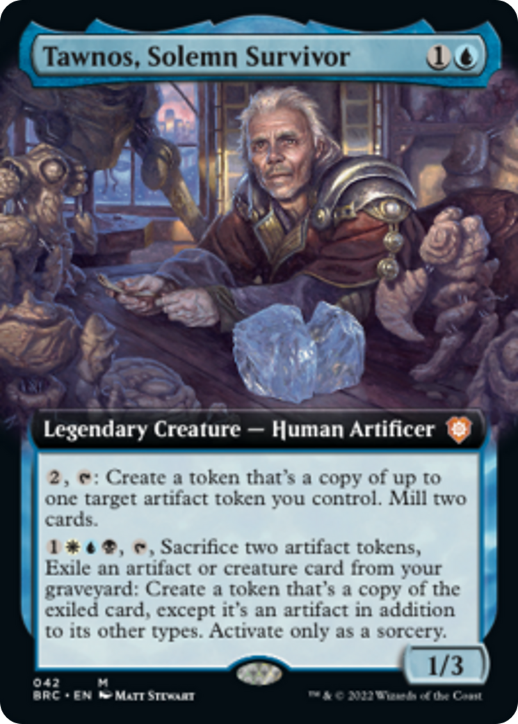 Tawnos, Solemn Survivor (Extended Art) [The Brothers' War Commander] Foil