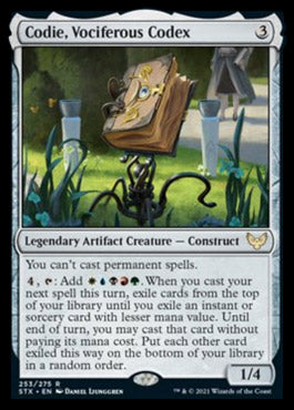 Codie, Vociferous Codex [Strixhaven: School of Mages] Foil