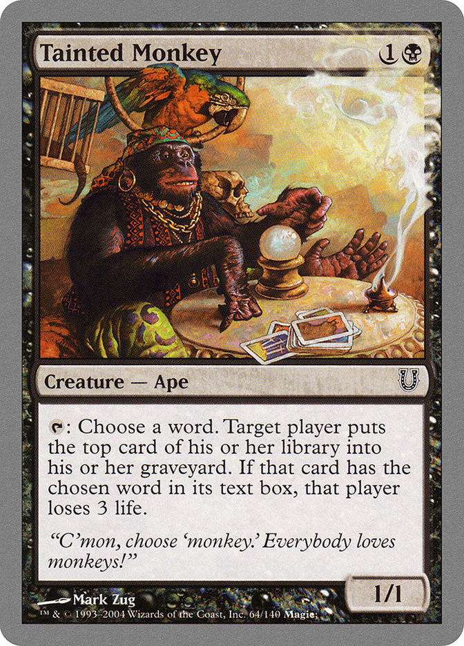 Tainted Monkey [Unhinged] Foil