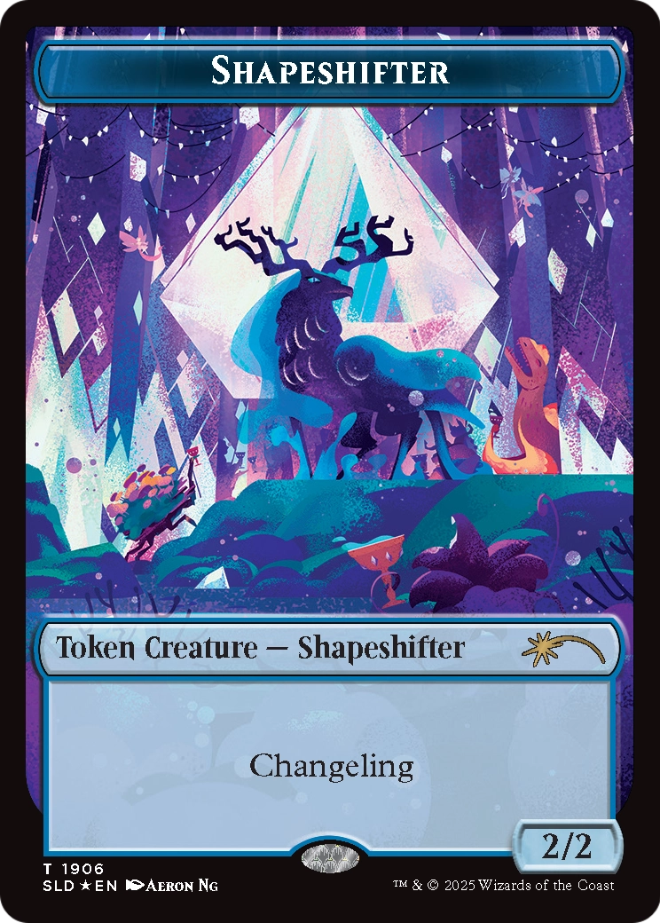 Shapeshifter Token (1906) (Double Rainbow Foil)  [Secret Lair Drop] Foil