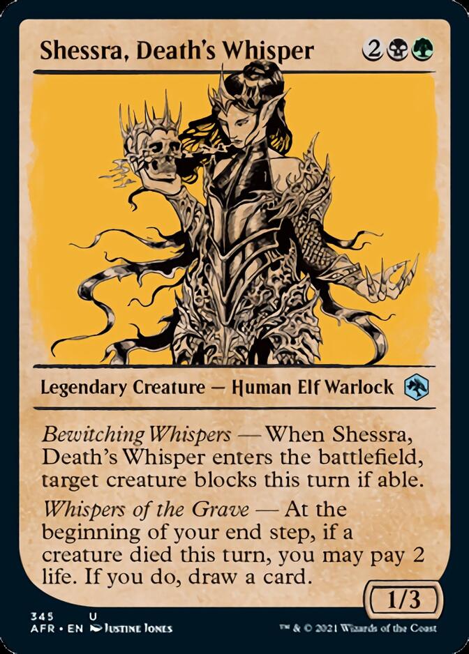 Shessra, Death's Whisper (Showcase) [Dungeons & Dragons: Adventures in the Forgotten Realms] Foil