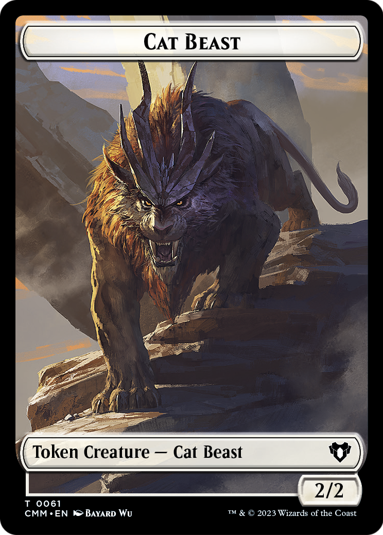 Cat Beast  [Commander Masters Tokens]