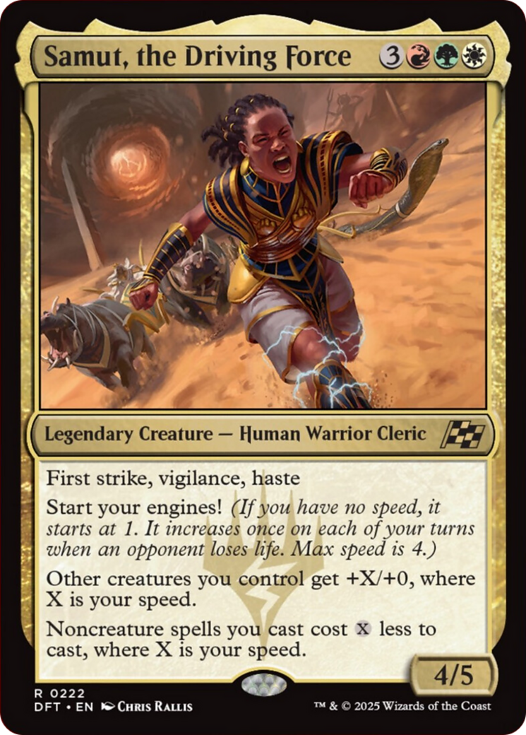 Samut, the Driving Force [Aetherdrift] Foil